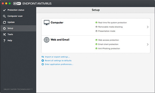 ESET Endpoint Antivirus for OS X - Setup image